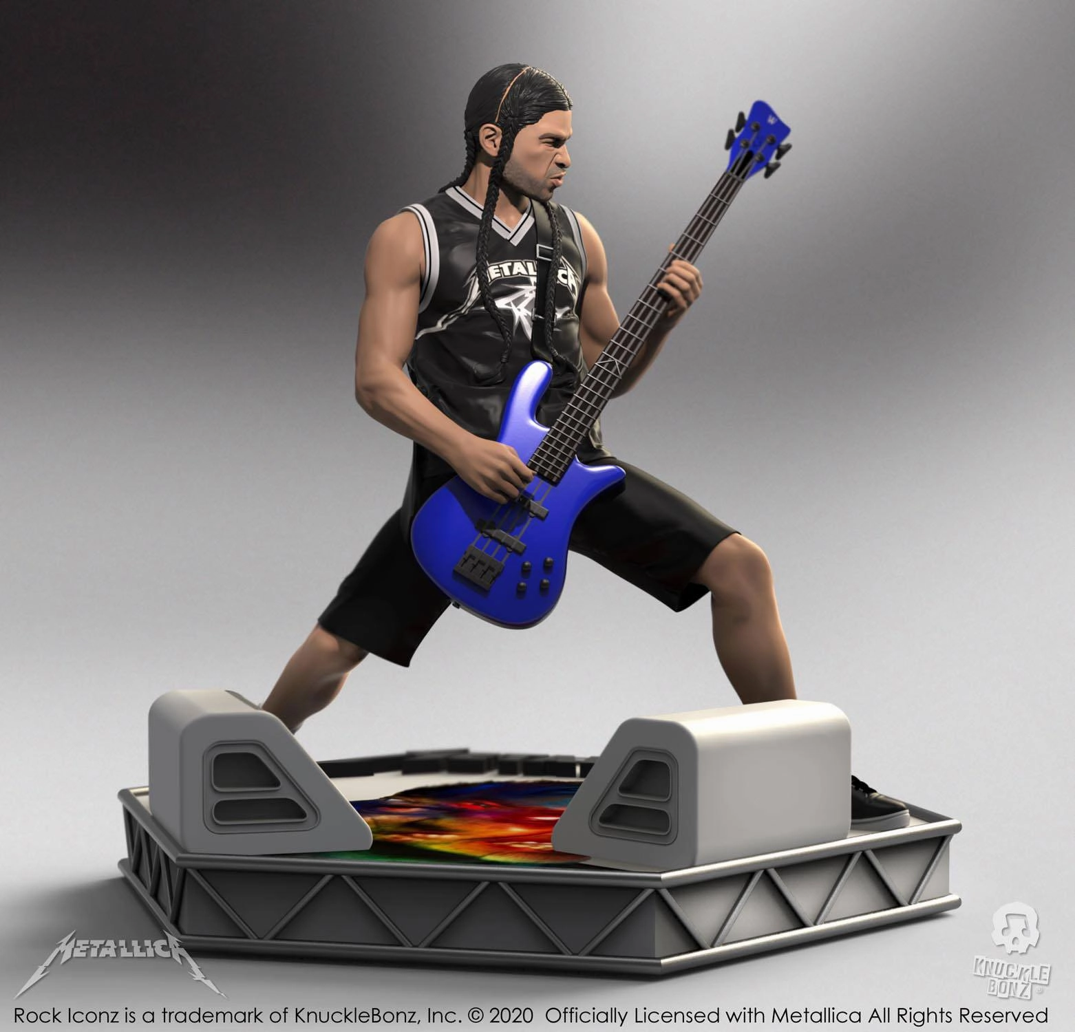 Movie Character Knucklebonz Metallica Rock Iconz Robert Trujillo Statue