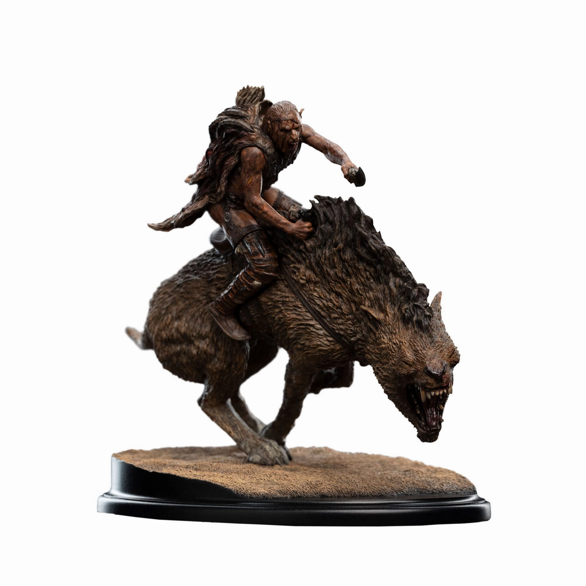 Metaverse Asset Worldwide Delivery Weta The Lord of the Rings Shark? on Warg Mini Statue