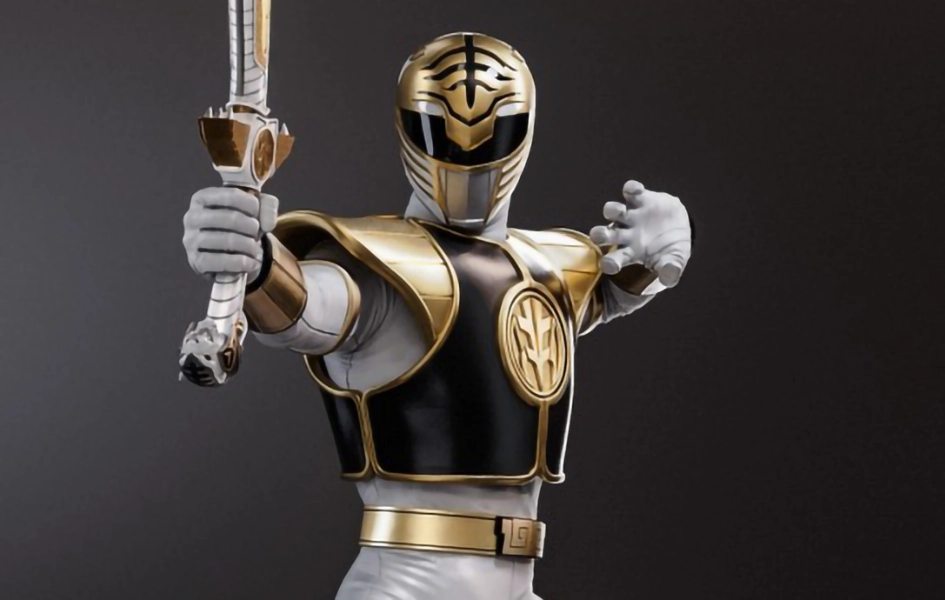 Workstation Decor Jungle Beast White Ranger (Jason David Frank) 1/4 Scale Statue