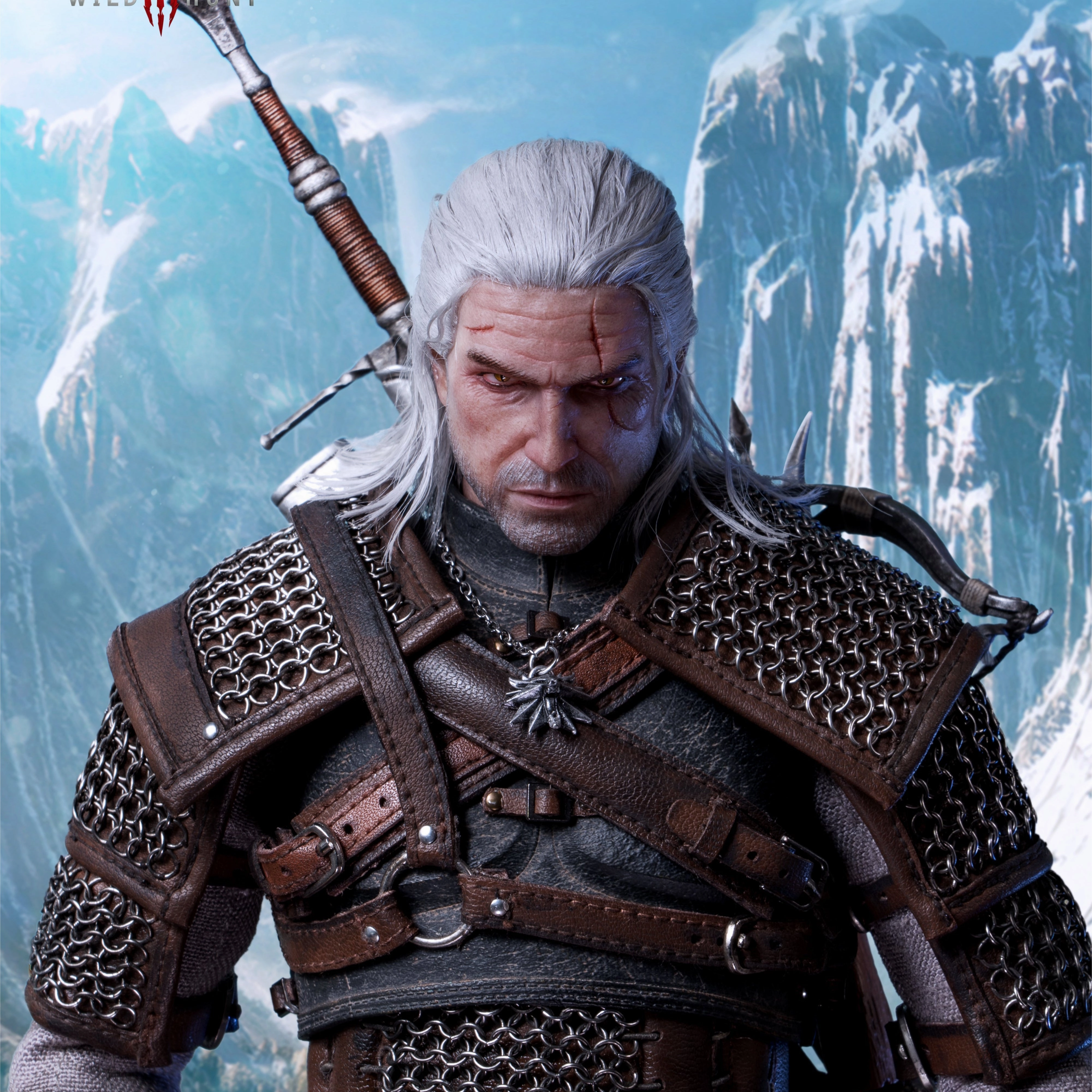 3D printed Hand Painted The Witcher 3: Wild Hunt Geralt of Rivia 1/6 Scale Premium Articulated Figure