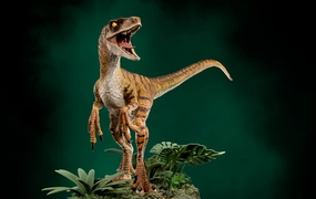 Jurassic Park The Lost World - Velociraptor Deluxe Art Scale 1/10 Fish Replica