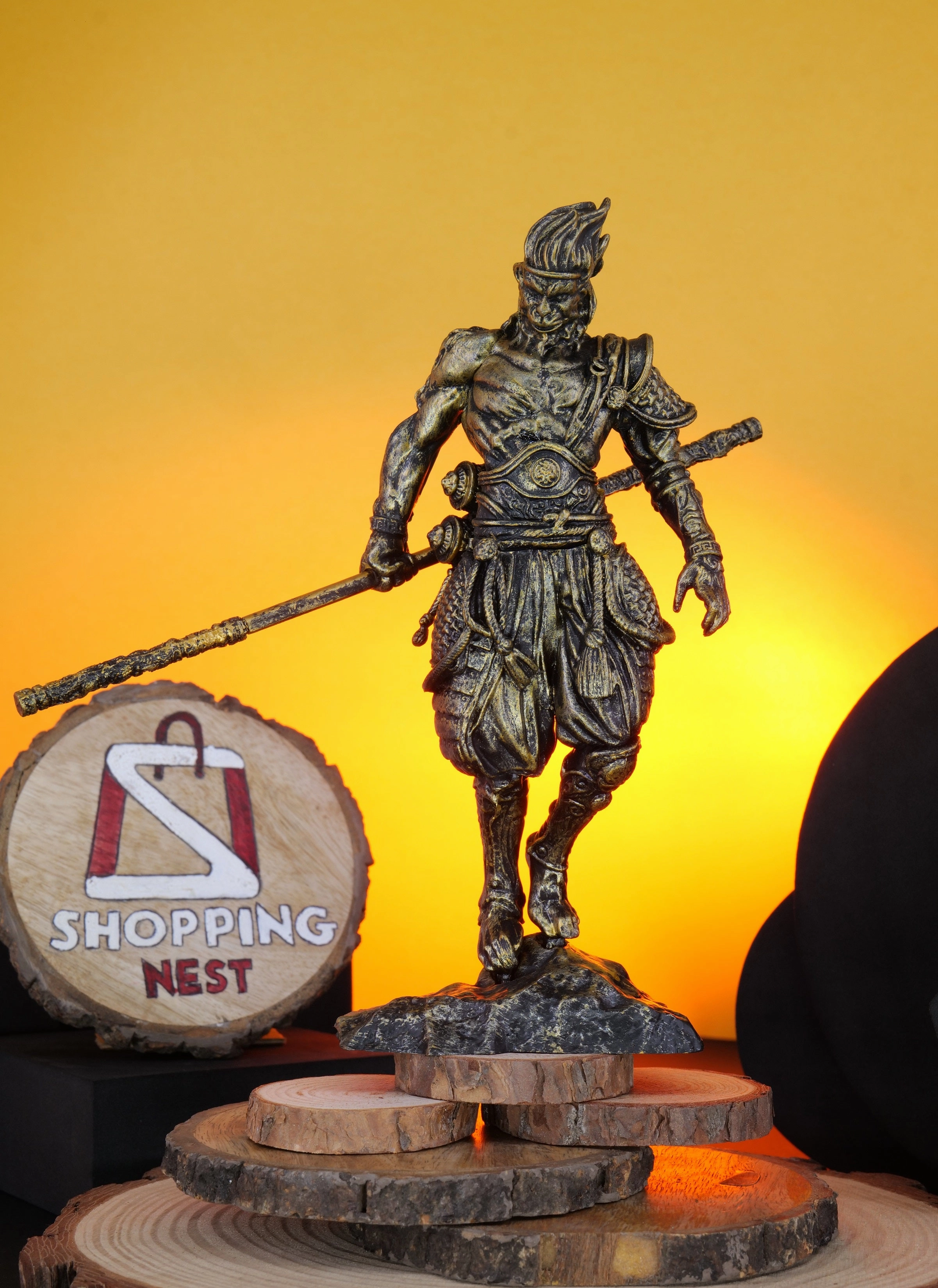 Wukong Action Figure |PVC| ?C 20 cm Black Myth Game Collectible Figurine by ShoppingNest Designer Figure PVC Decor